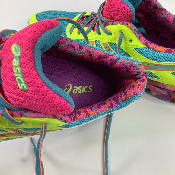 Asics Gel-Frantic 7 Women's Size 11 Running Shoes Neon Multicolor T3A6Q - Picture 13 of 13